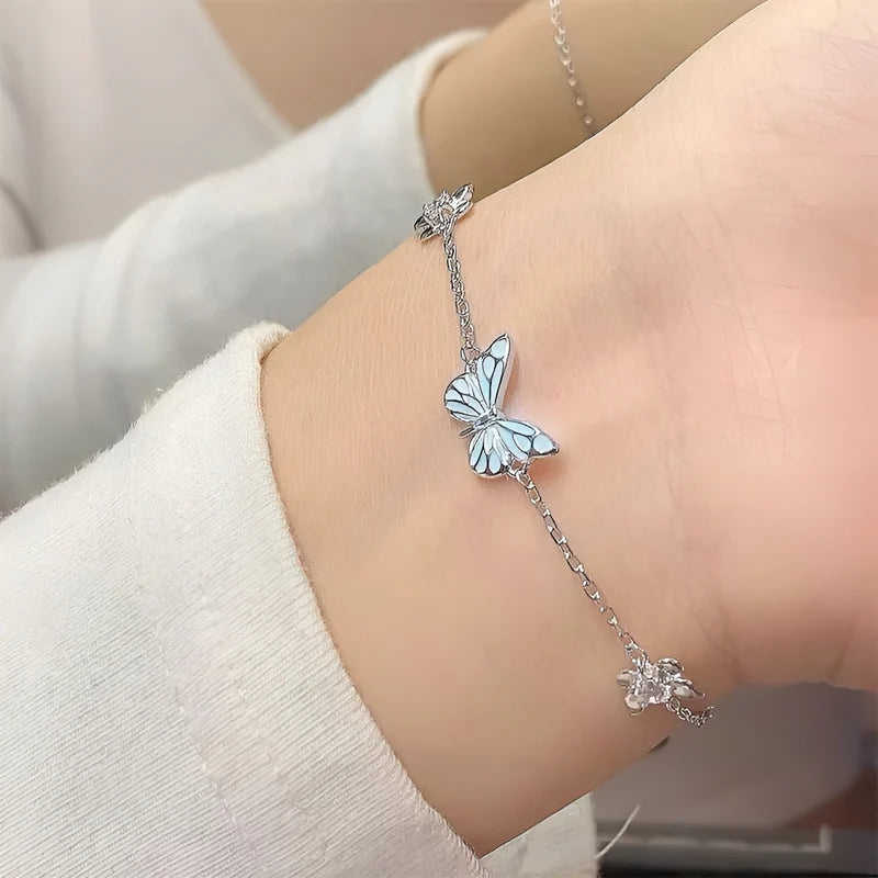 Collar + Pulsera Mariposa Brillante de Lujo - Set GlowFly