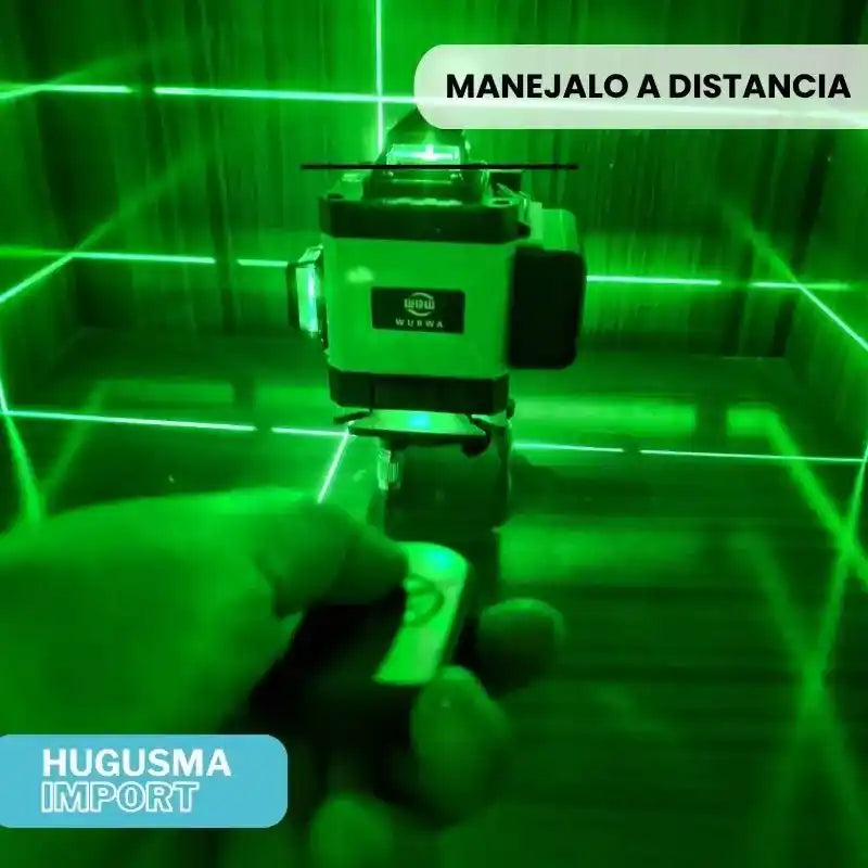 Nivel Laser 16 Líneas 360° Marca WUBWA+ Trípode de 1.30 de Regalo