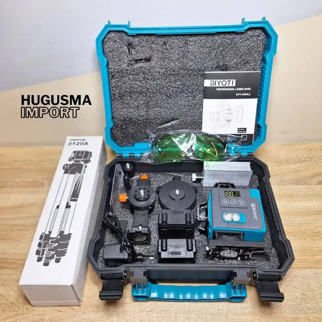 Nivel Laser 16 Líneas 360° Marca BIYOTI + Trípode de Regalo