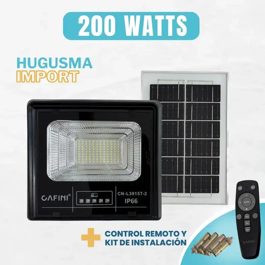 Reflector con Panel Solar de 200 Watts Cafini