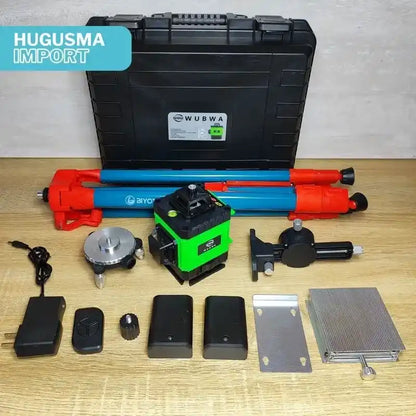 Nivel Laser 16 Líneas 360° Marca WUBWA+ Trípode de 1.30 de Regalo