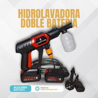 Hidrolavadora Portatil Premiun 6 boquillas - 2 Baterías 120v Lantun
