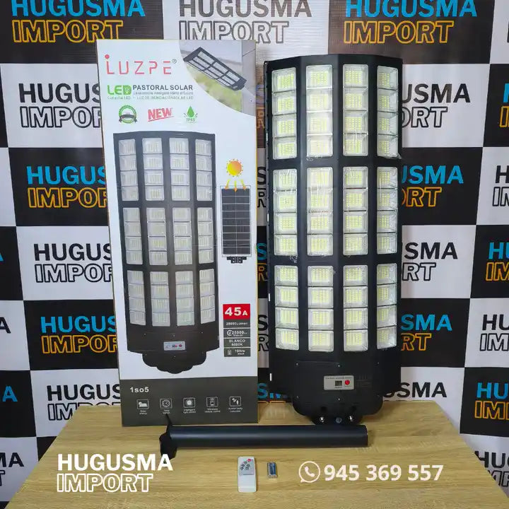 GRAN PASTORAL SOLAR DE 28 000 LÚMENES + SOPORTE METALICO
