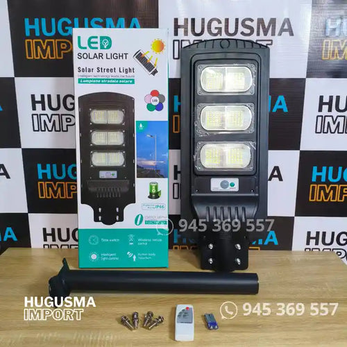 Pastoral Solar con Sensor de Movimiento de 9 000 Lúmenes Marca Hugusma