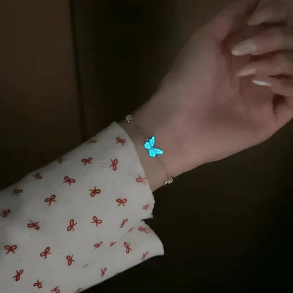 Collar + Pulsera Mariposa Brillante de Lujo - Set GlowFly
